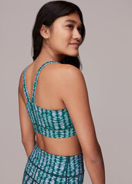 Abstract Wave Sports Bra